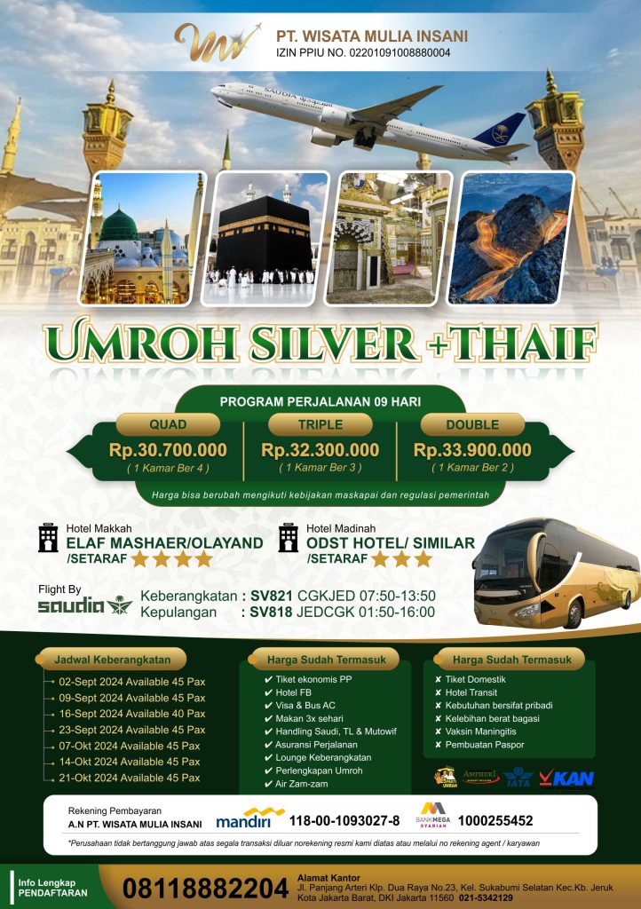 UMROH PLUS THAIF WISATA MULIA INSANI DESAIN BY DIM KREATIF