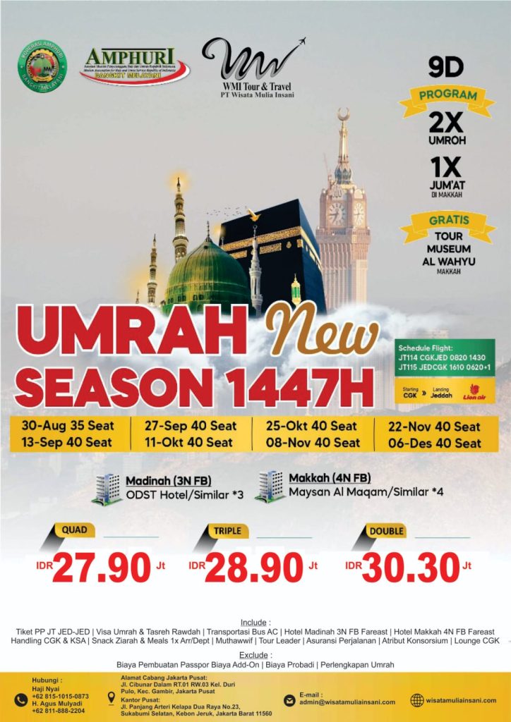 Umroh New Season 2025 Wisata Mulia Insani by DIM Kreatif